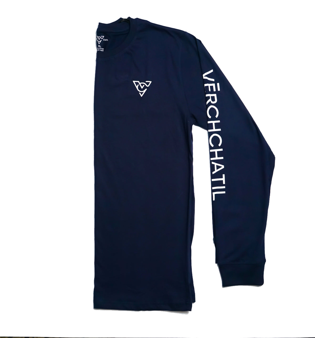 Verch Long Sleeve Navy Shirt
