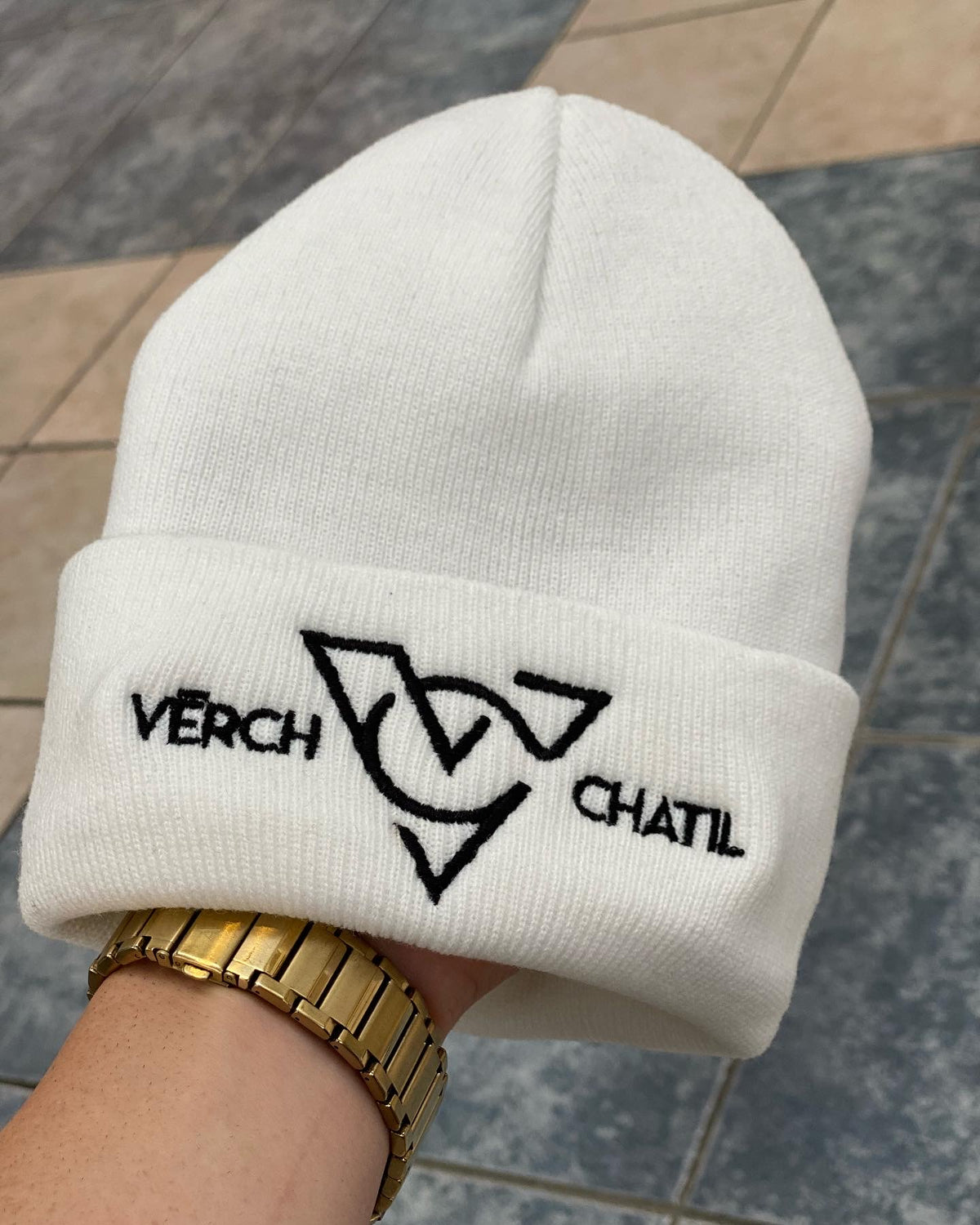 White Vērch Beanie